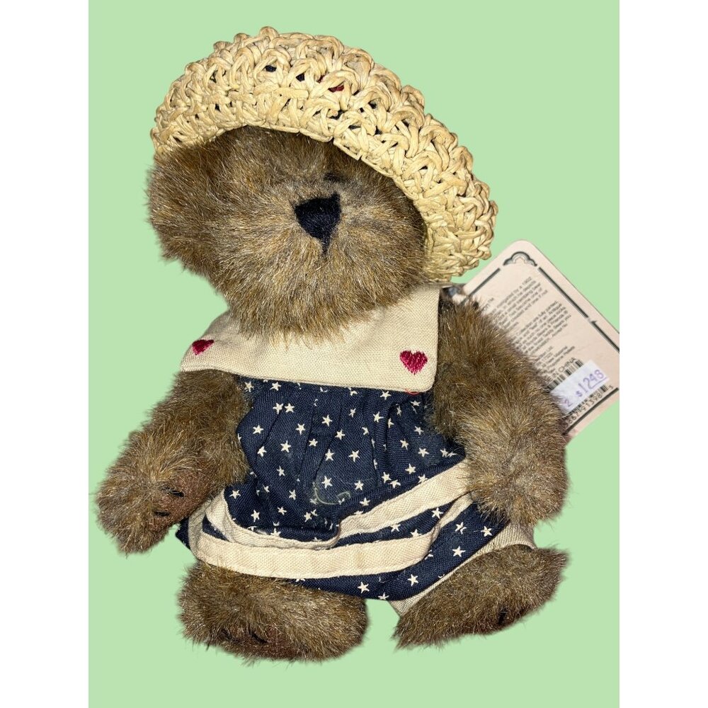 Boyds Bears Caroline Mayflower Patriotic Plush Bear